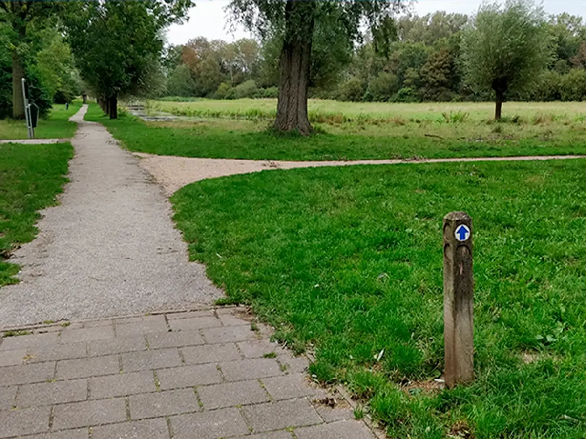 Wandelpaden van de Blauweroute