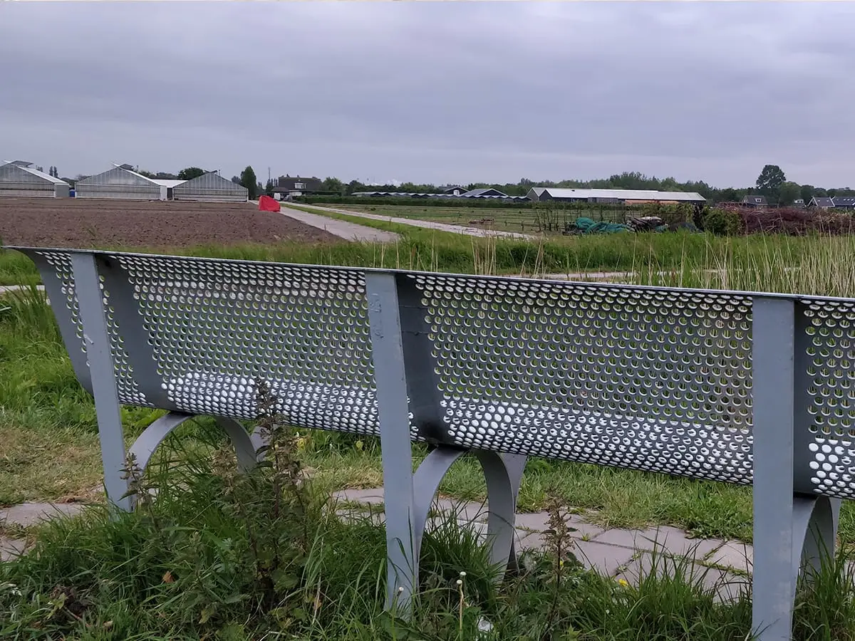 Bankje bij de korendijk