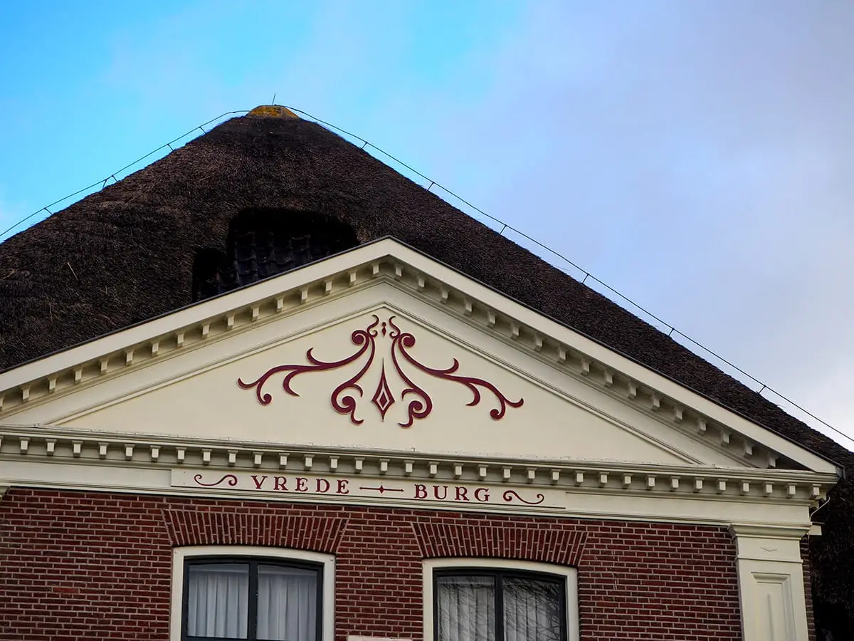 Fassade des Bauernhauses Vrede Burg