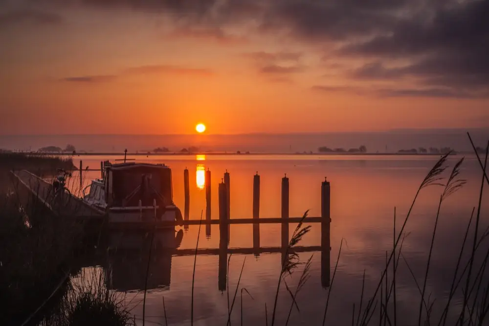 Zonsondergang bij het Alkmaardermeer