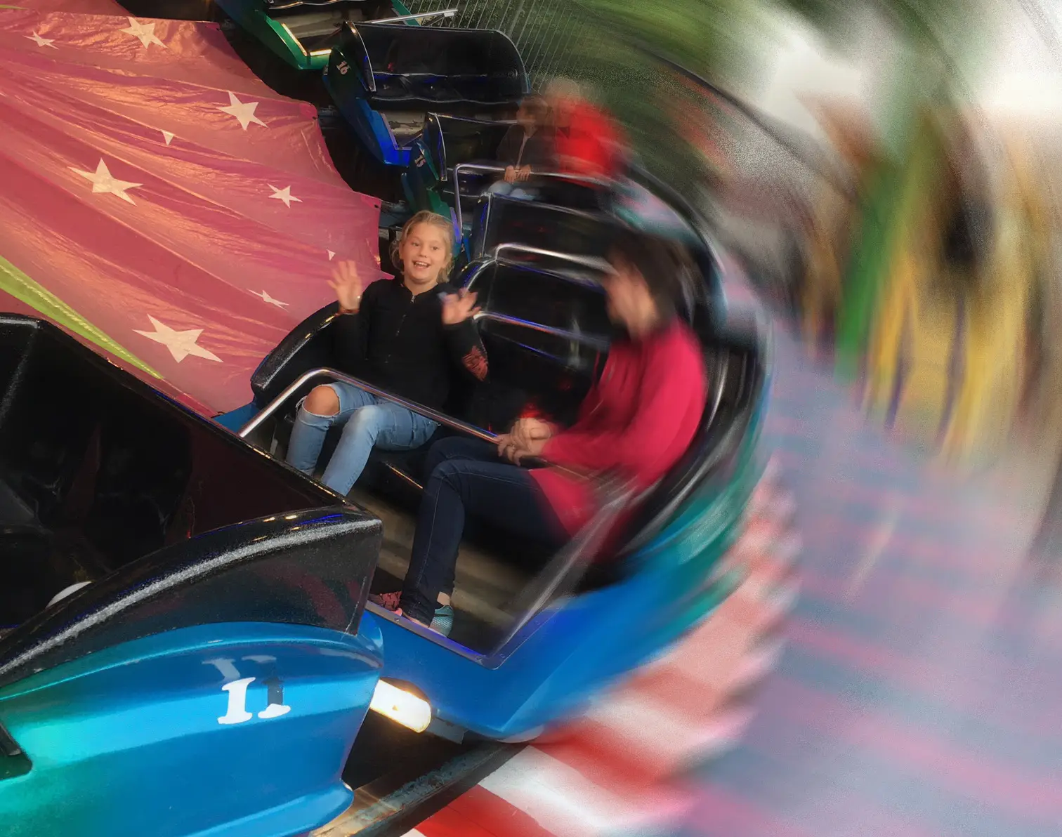 Eén van de kermisattracties in Limmen