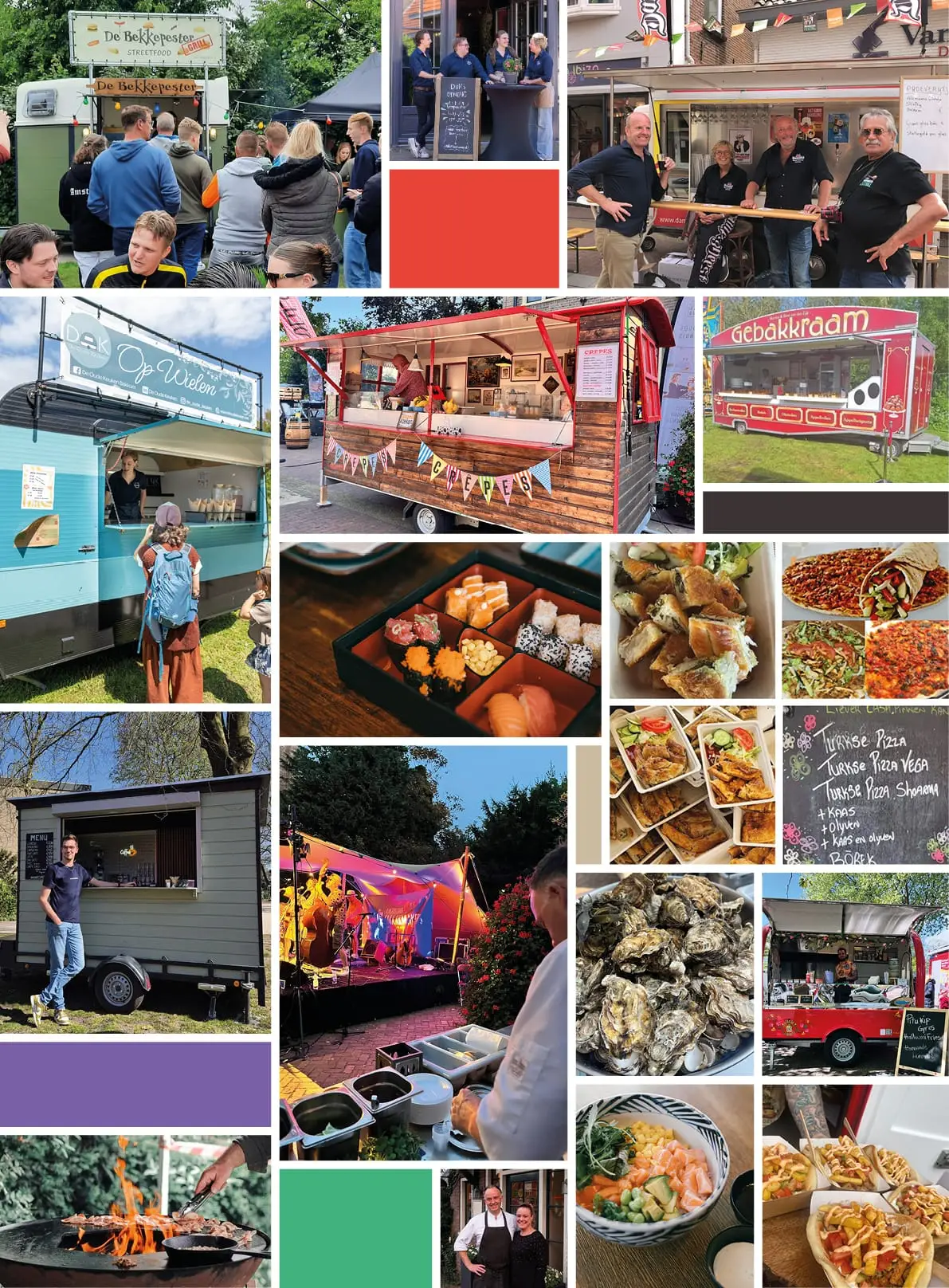 Overzicht van foodtrucks