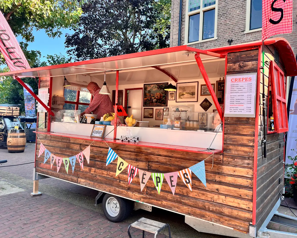 Eén van de foodtrucks