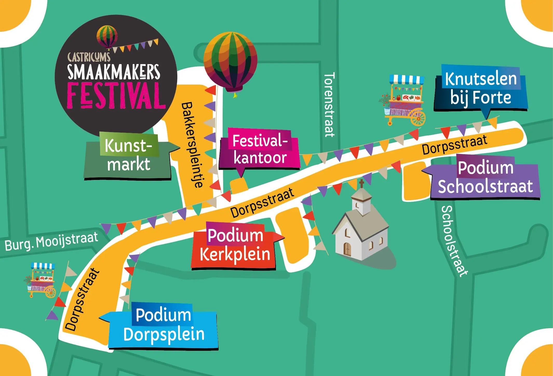 Plattegrond van het Festivalterrein