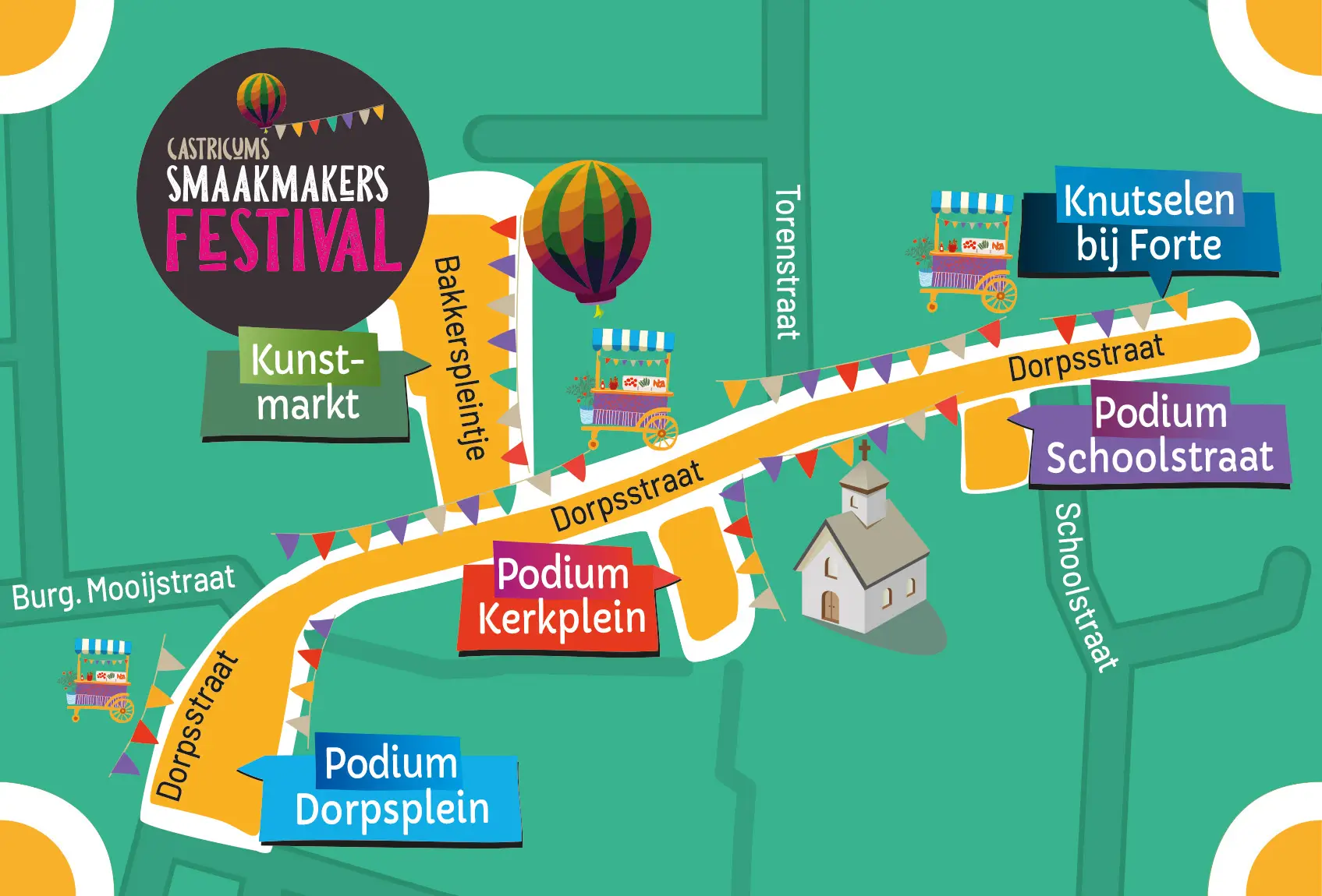 Plattegrond van het Festivalterrein