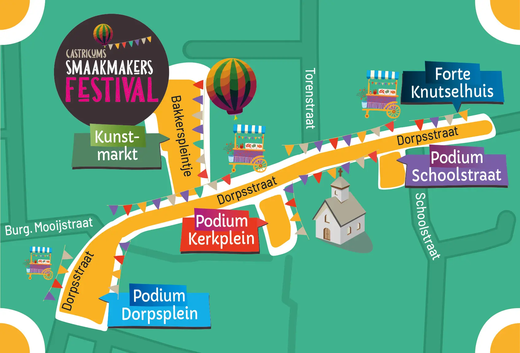Plattegrond van het Festivalterrein