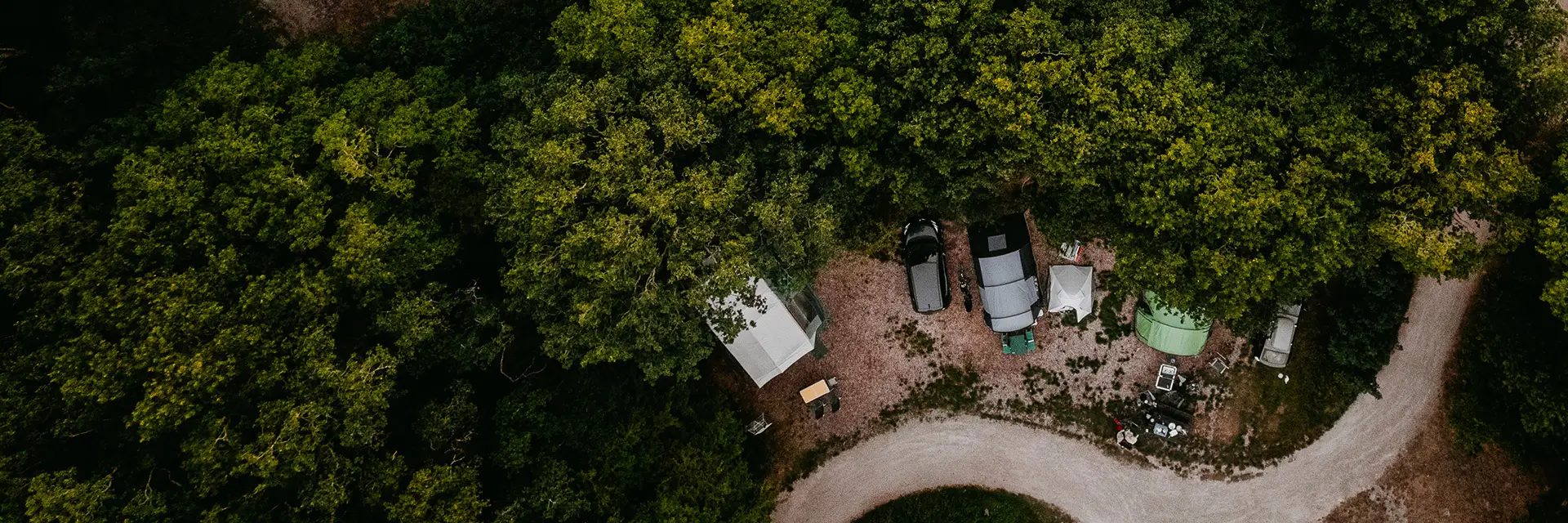 Camping Geversduin van bovenaf