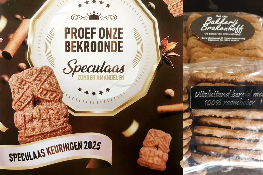 Certificaat bekroonde Speculaas