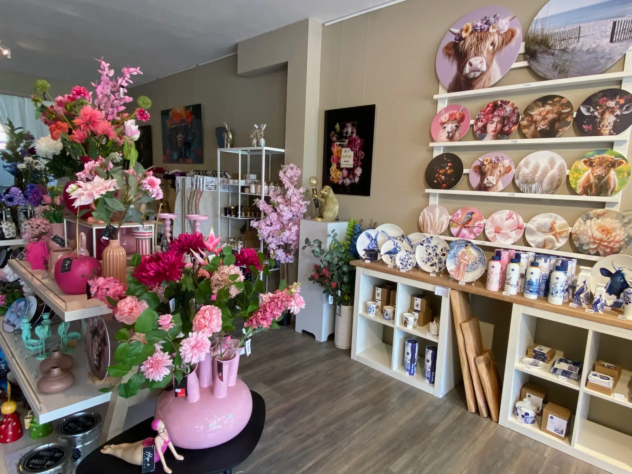 Overzicht van de winkel