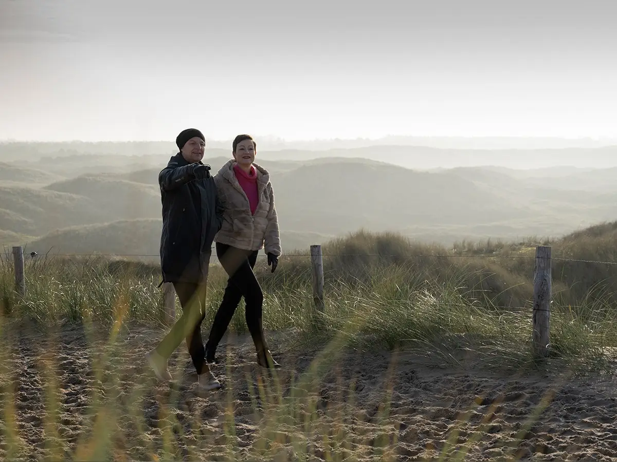 Wandelen in de duinen