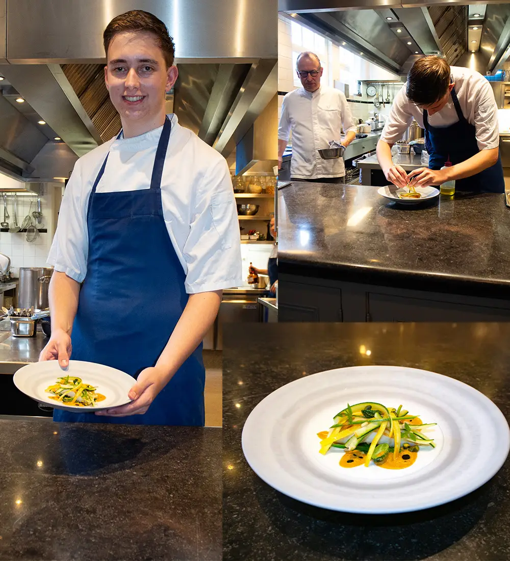 Chef Kay Wiese met najaarsgerecht