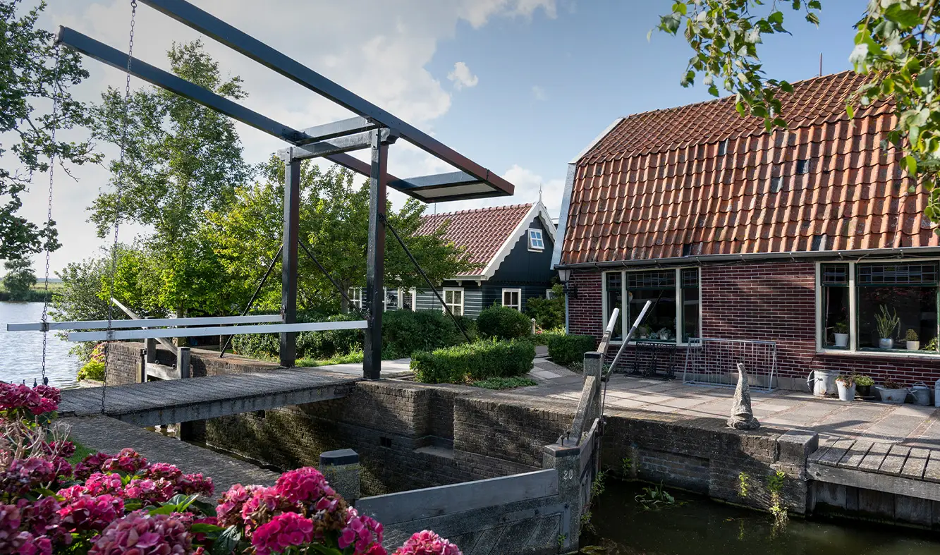 Eén van de restaurants op de Woude