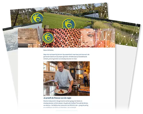Voorbeelden van nieuwsbrieven