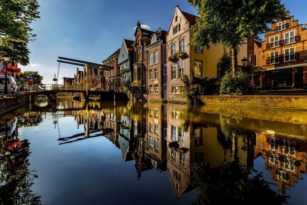 Kanaal in centrum van Alkmaar