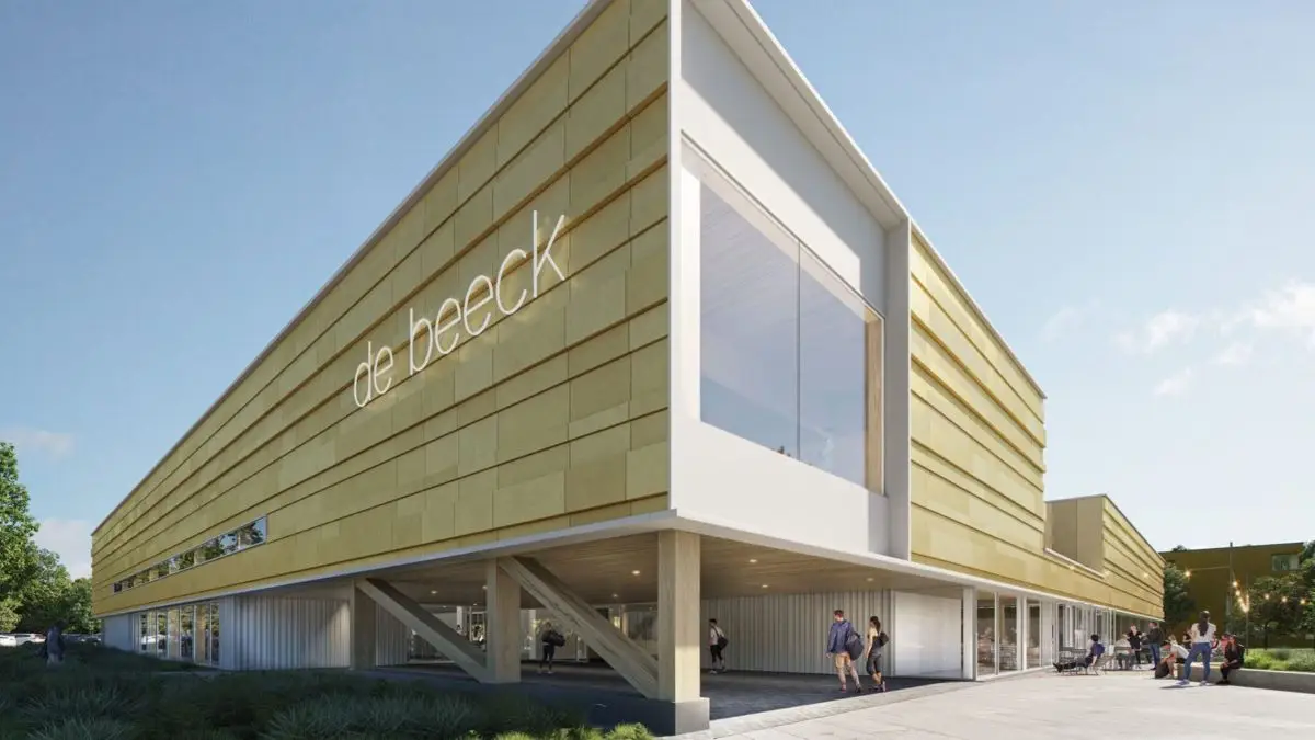 De buitenkant van zwembad de Beeck