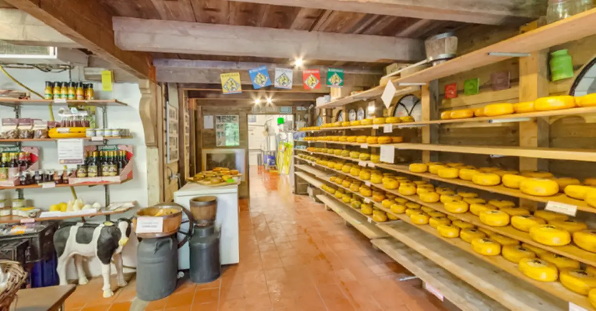 Binnenkant Kaasboerderij de Franschman