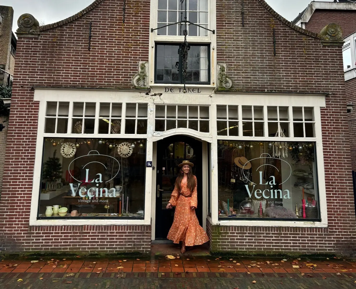 Vooraanzicht van de winkel La Vecina