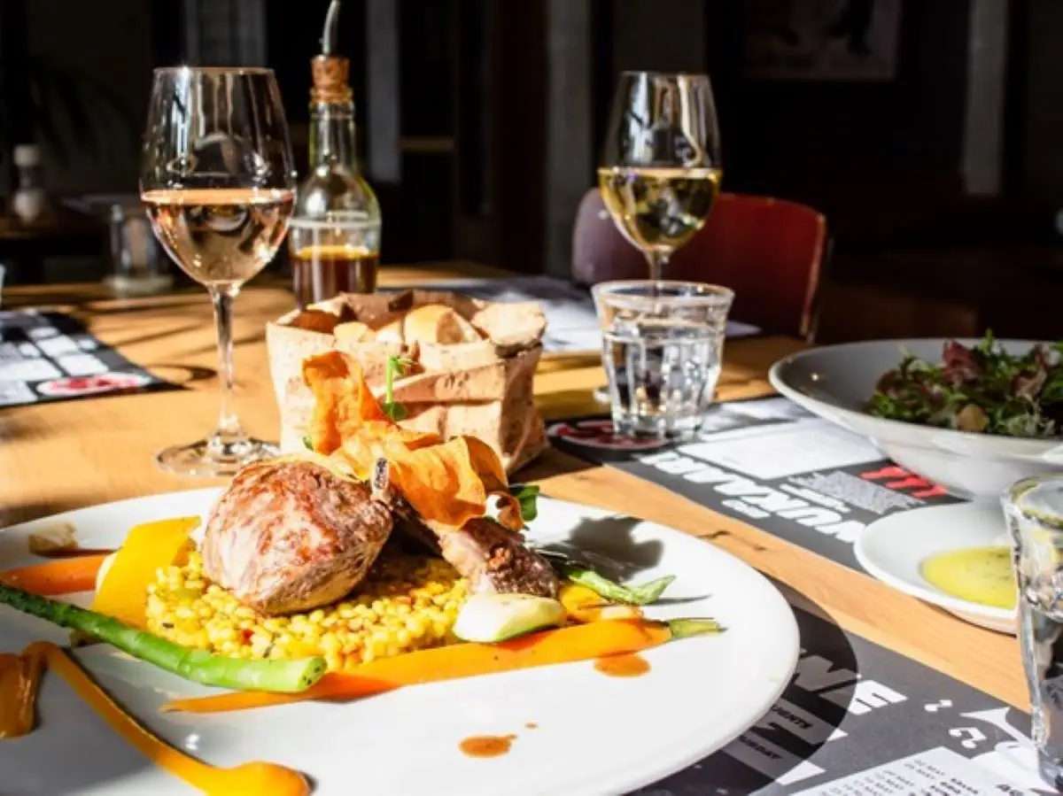 gerecht in een restaurant