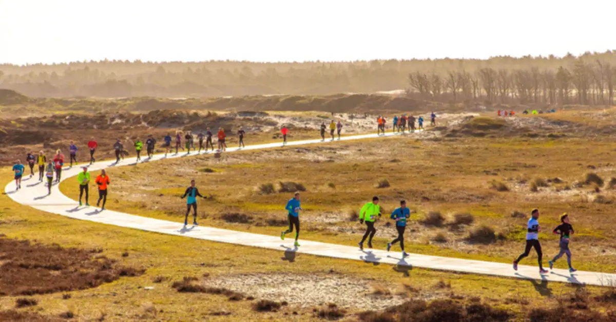 hardloop wedstrijd in Groet Schoorl Run