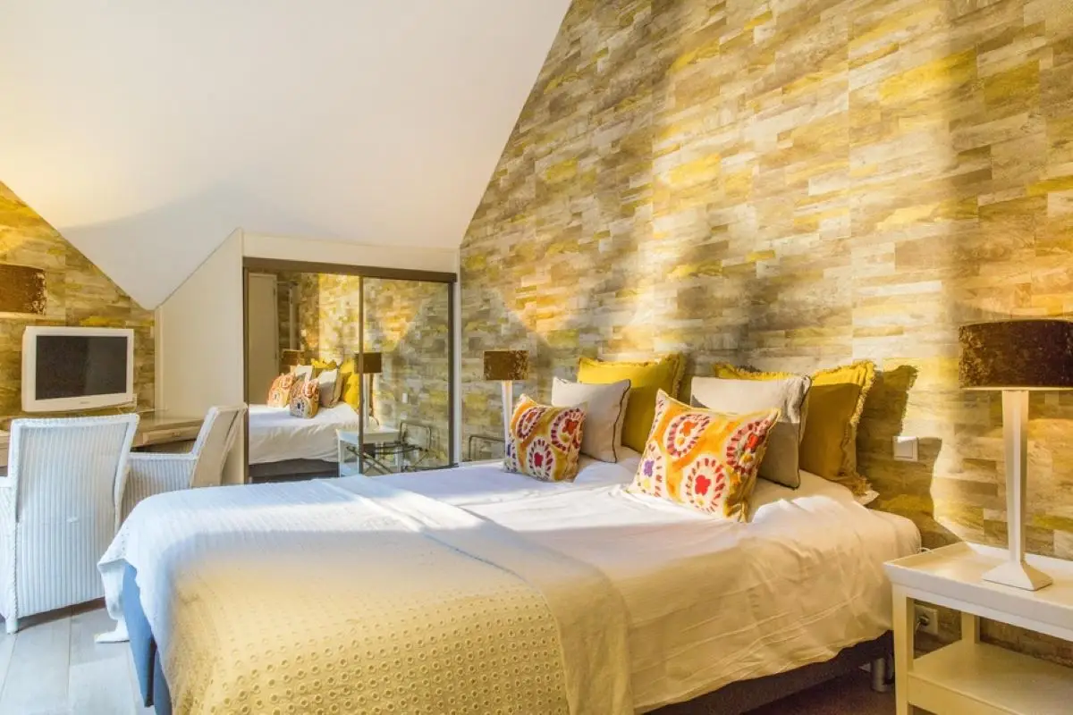 Bed in Restaurant Hotel Merlet