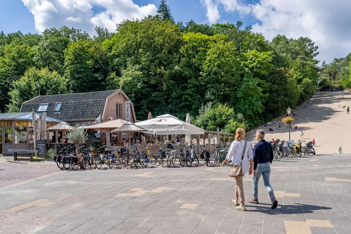 terras naast de klimduin