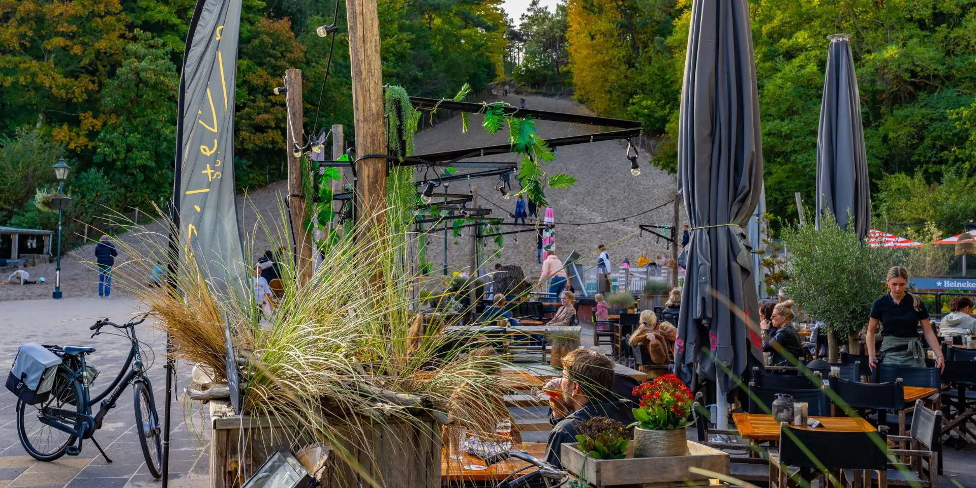 Zonnige terrassen