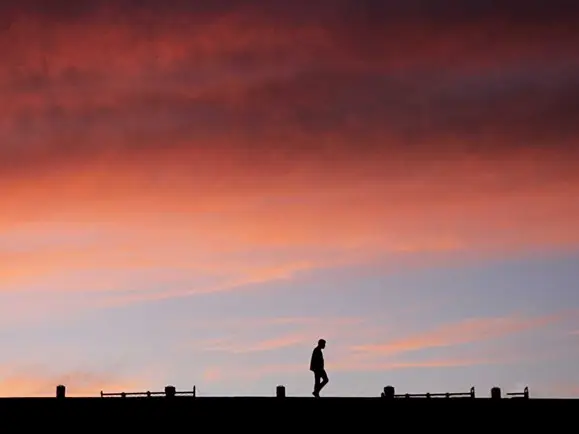 Zonsondergang in Schoorl
