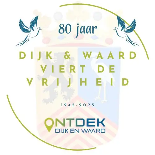 Logo Dijk en Waard viert de vrijheid