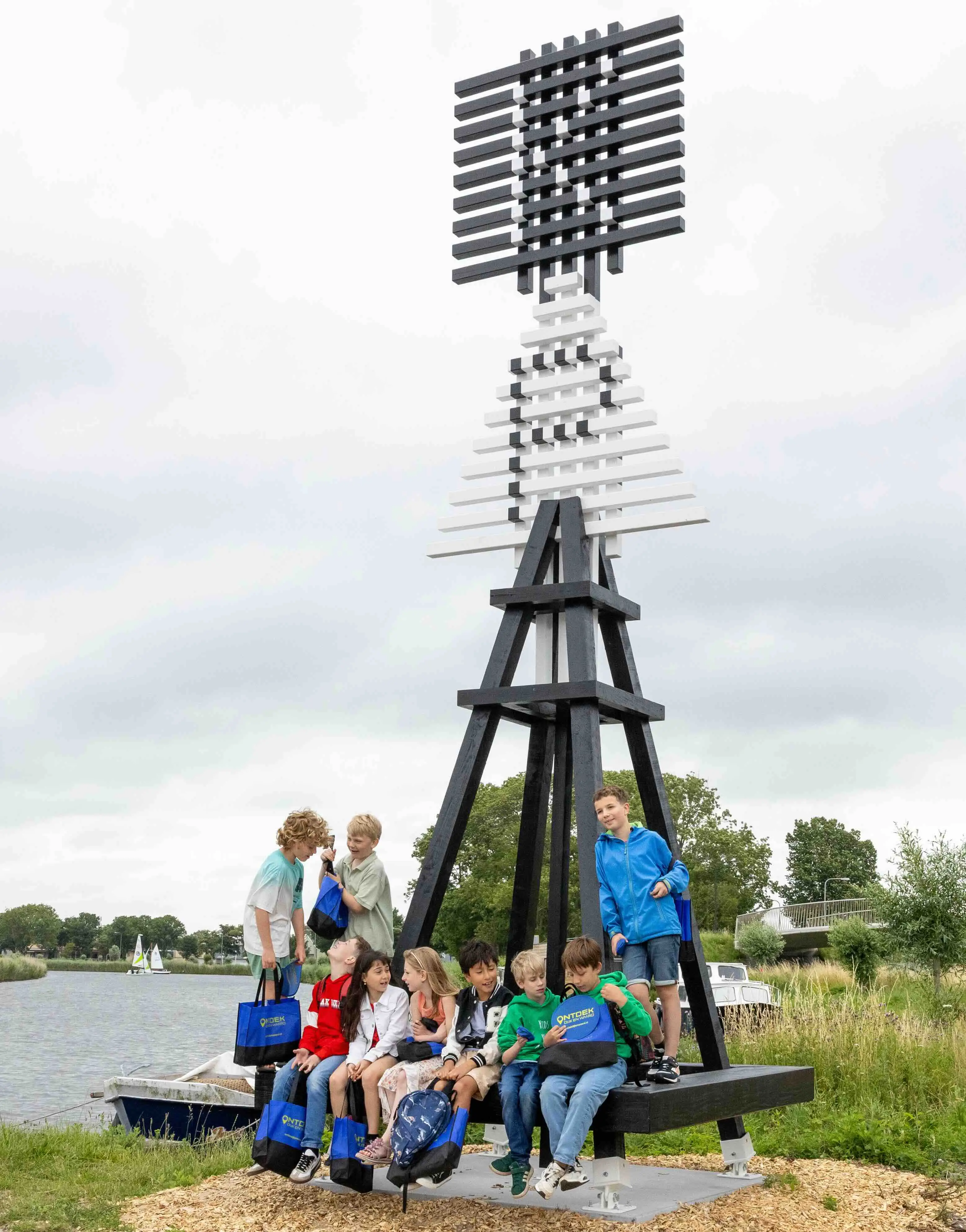 Kinderen bij het Baken