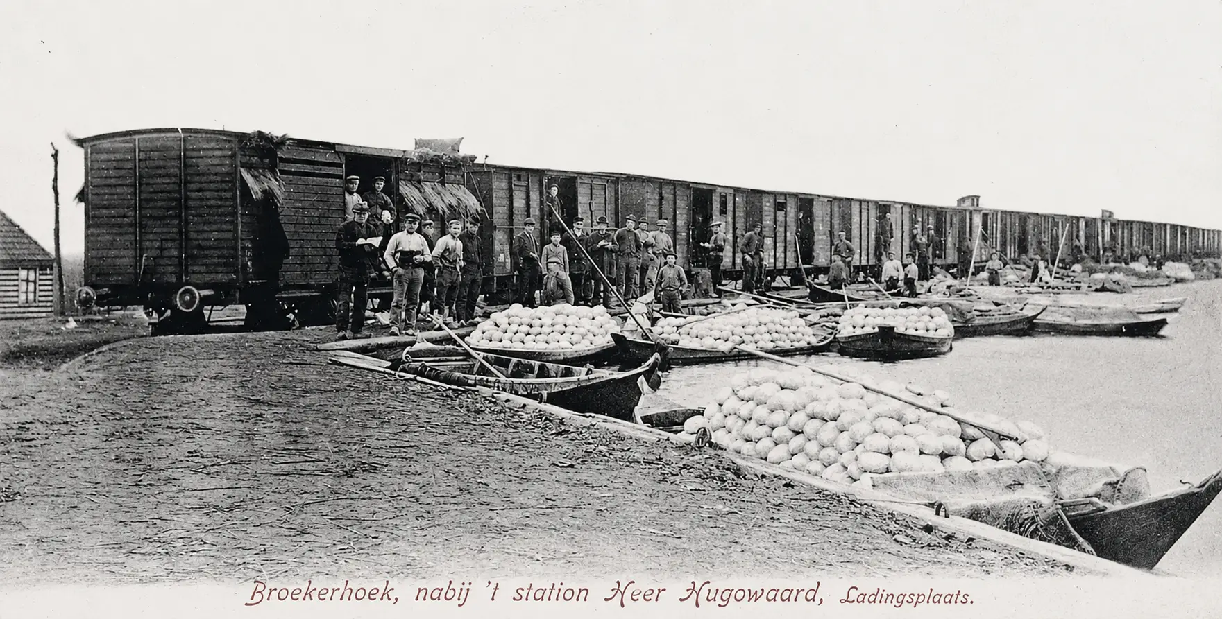 Geschiedenisfoto van spoorlijn Heerhugowaard