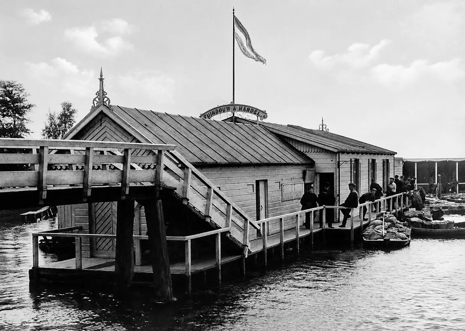Geschiedenisfoto De Broeker Veiling in 1912