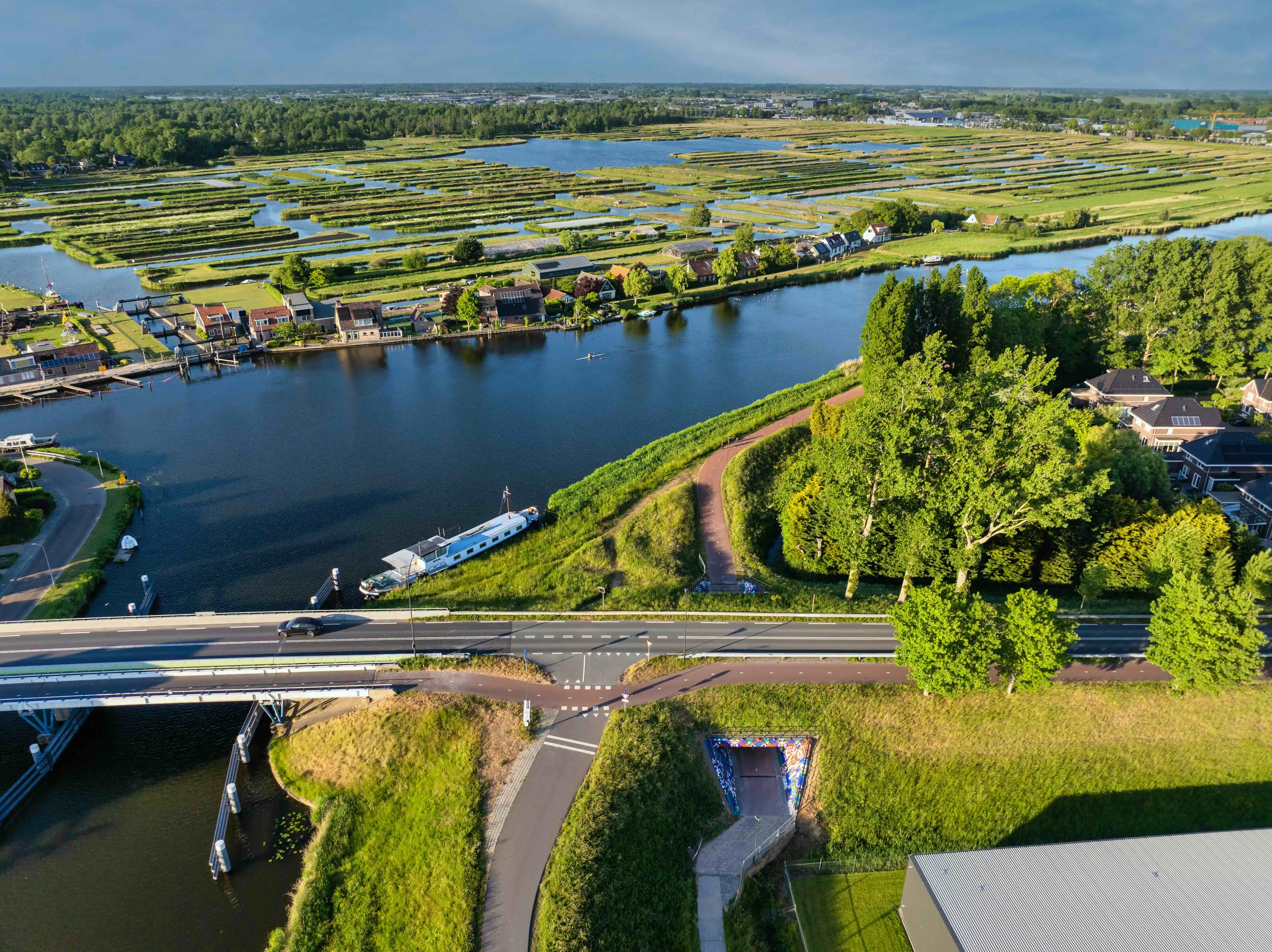 Droneshot van Kanaalpark