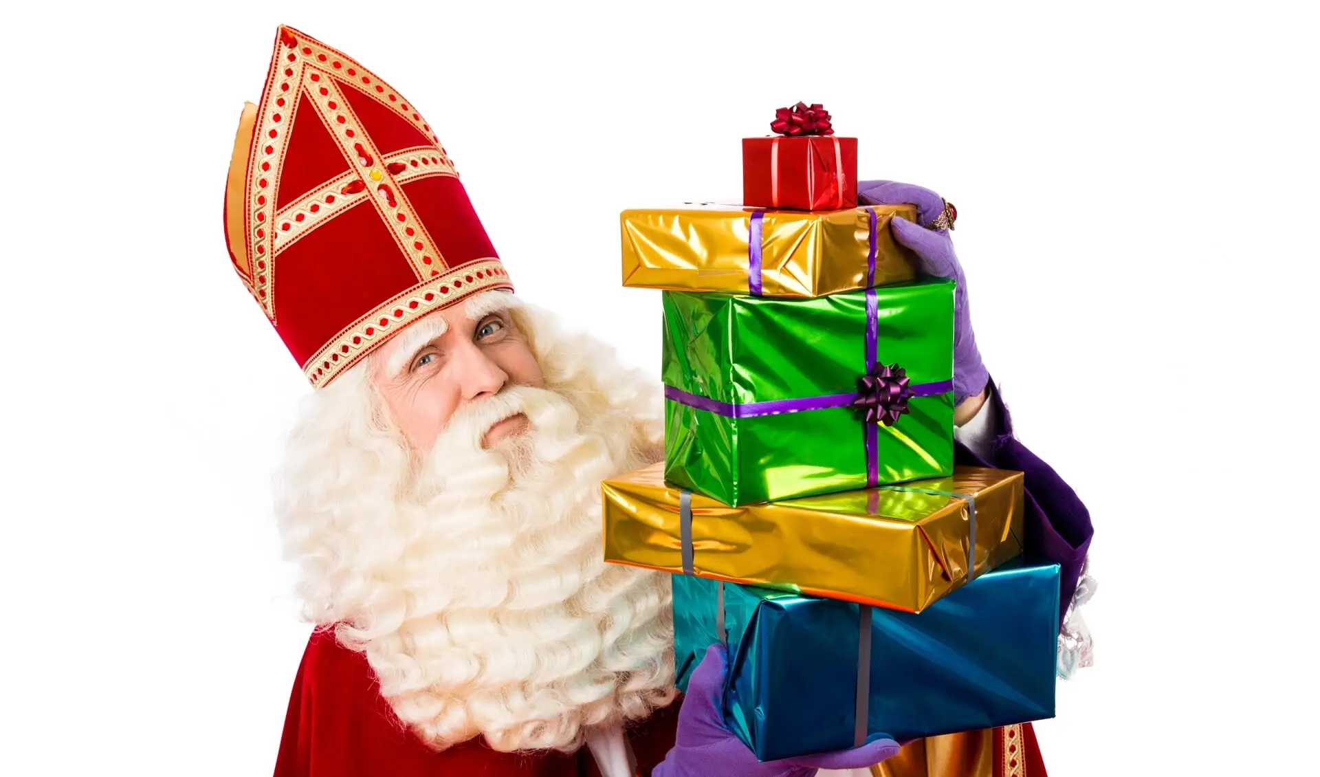 Sinterklaas met cadeaus