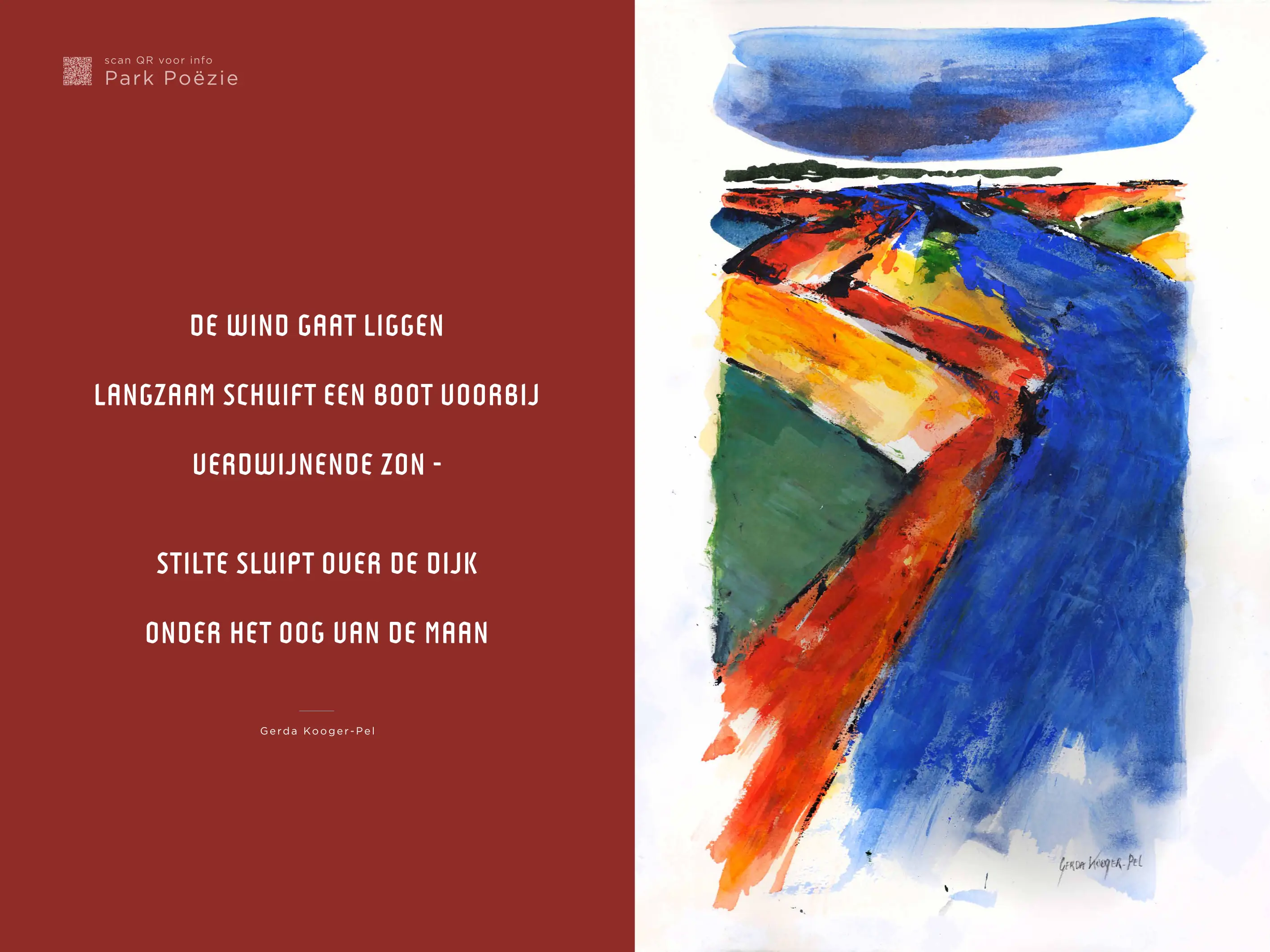 Kunstwerk met gedicht