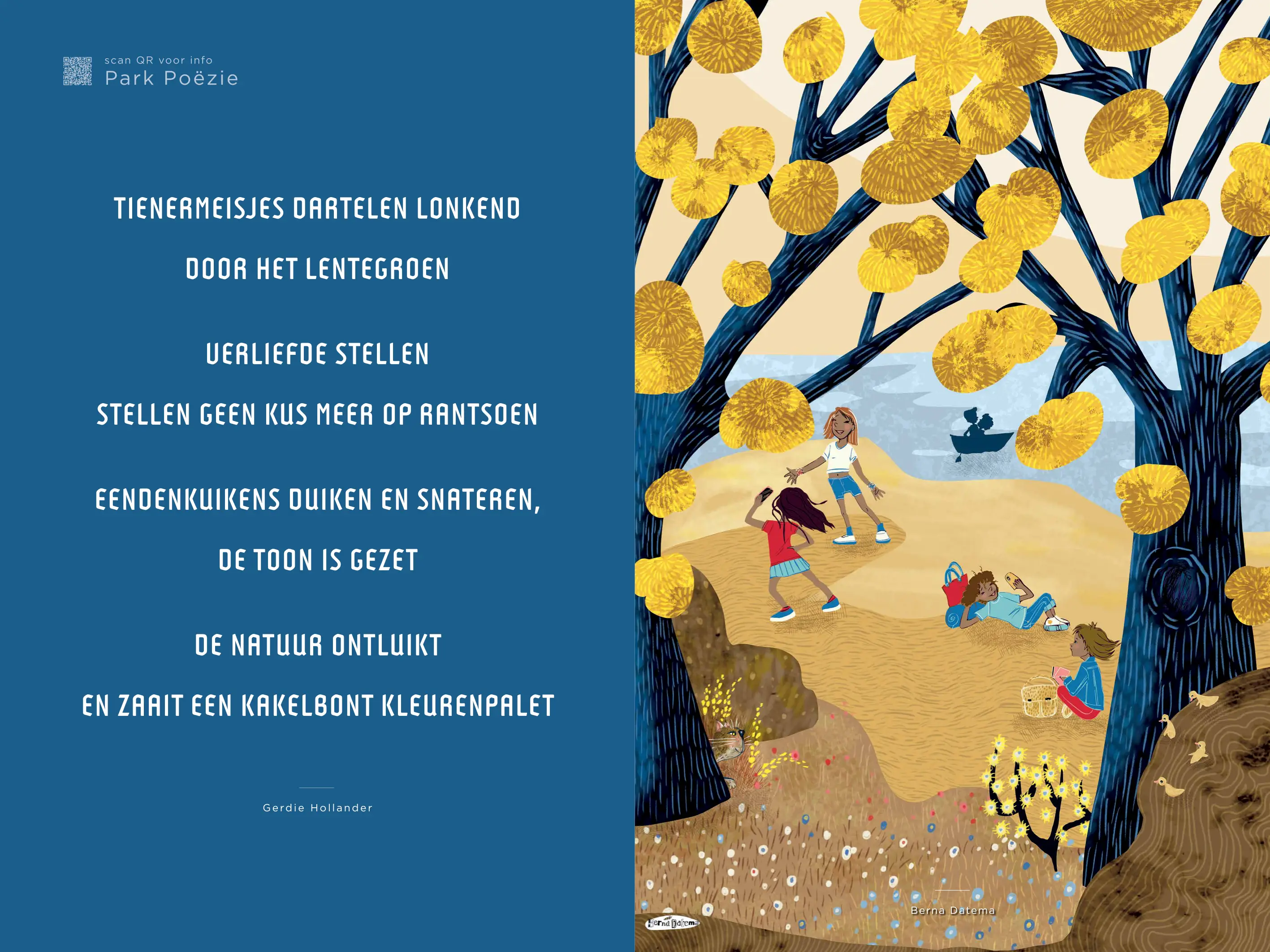 Kunstwerk met gedicht