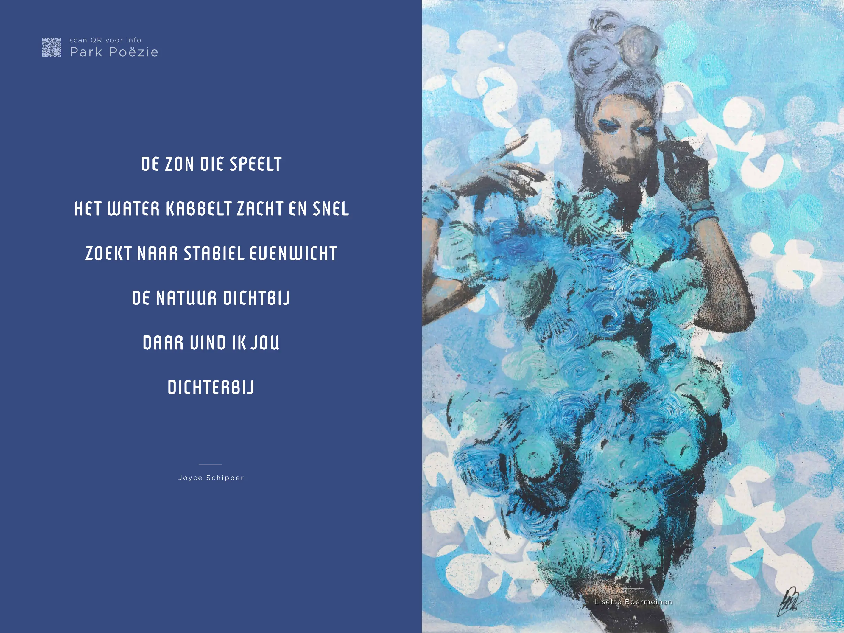 Kunstwerk met gedicht