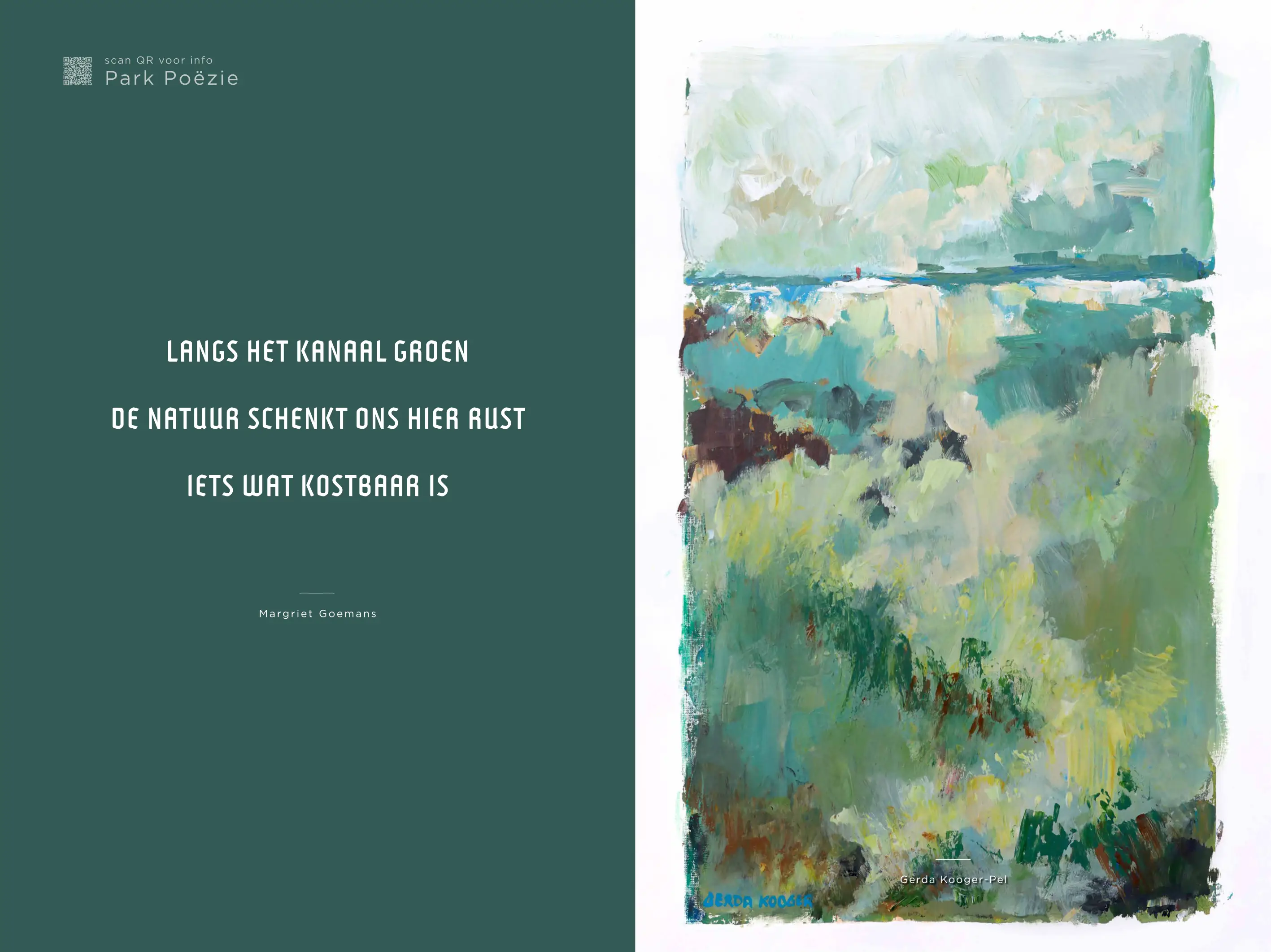 Kunstwerk met gedicht