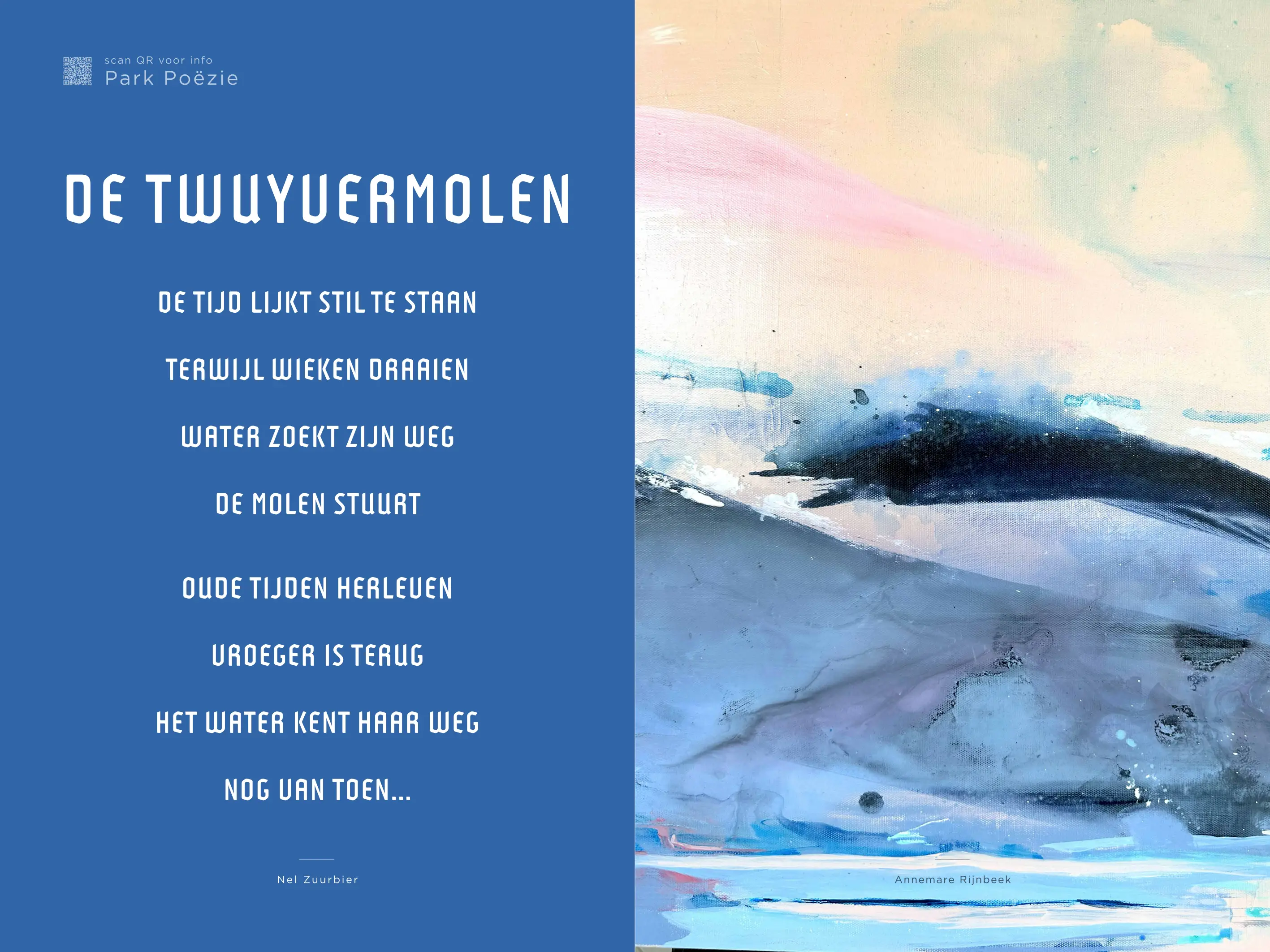 Kunstwerk met gedicht