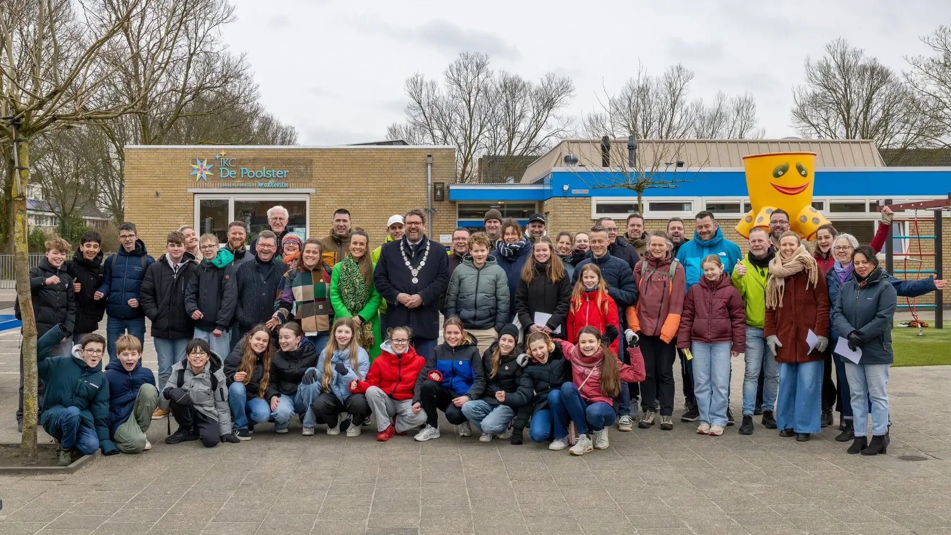 De initiatiefnemers van de wandeling Jagen op Jupiter