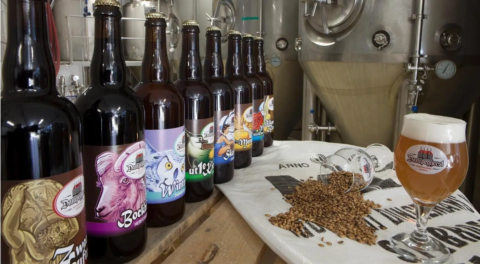 Bieren van brouwerij Dampegheest in Limmen