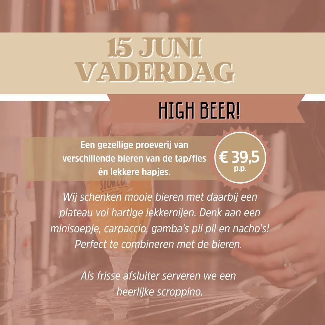 Vaderdag arrangement bij Julies Bergen