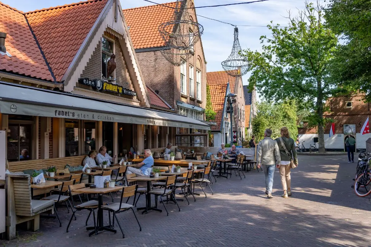Zonnig terras Bergen